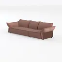 HULALA HOME Oversized Modular Sectional Sofa, 8  Left 45 Degree View