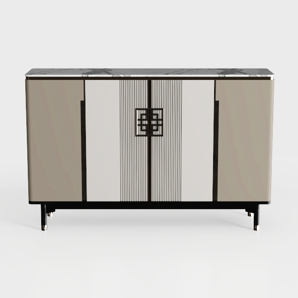 Sideboard - Buffet Cabinet with Storage, Rattan