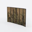 CIFIBIFUN 4 Panels Asian Wall Picture Roll Scroll Left 45 Degree View