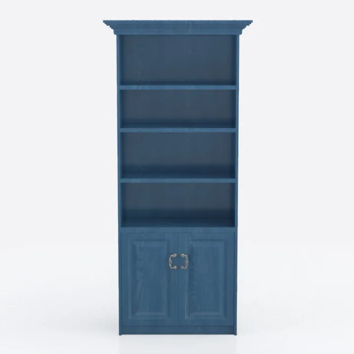 70in Tall Bookshelf 5 Tier Bookcase with Barn Door