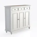HOMCOM Sideboard Buffet Cabinet with Storage, 55" Right 45 Degree View