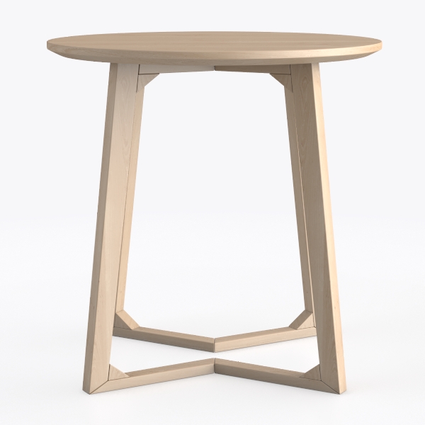 Mid Century Modern Dining Table,Round Solid Wood K