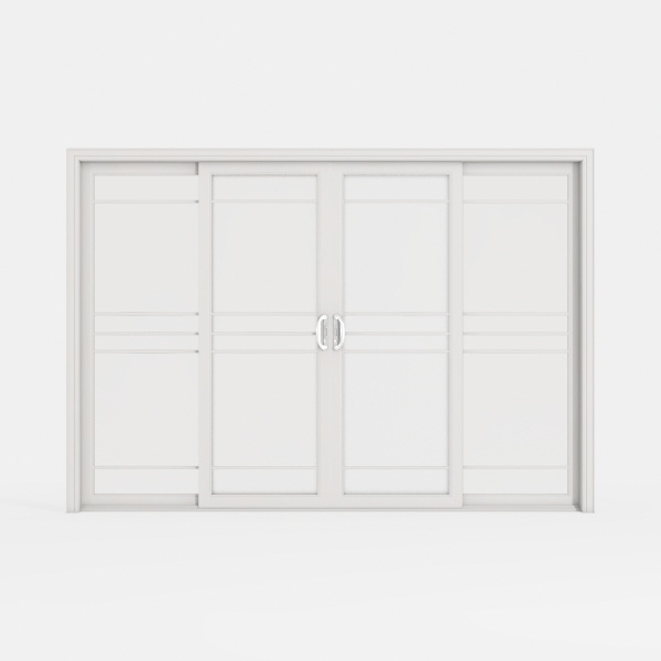 Bypass Solid Core Sliding Closet Door 96x80