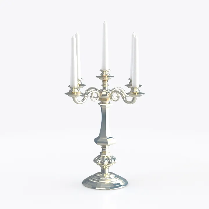 Peohud 5-Candle Metal Candelabra, 10 Inch Tall 5