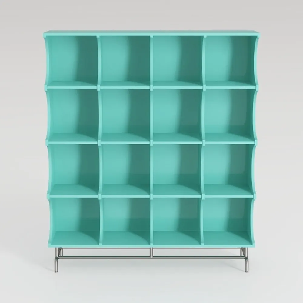 LEYAOYAO 7 Cube Bookshelf 3-Tier Bookcase with