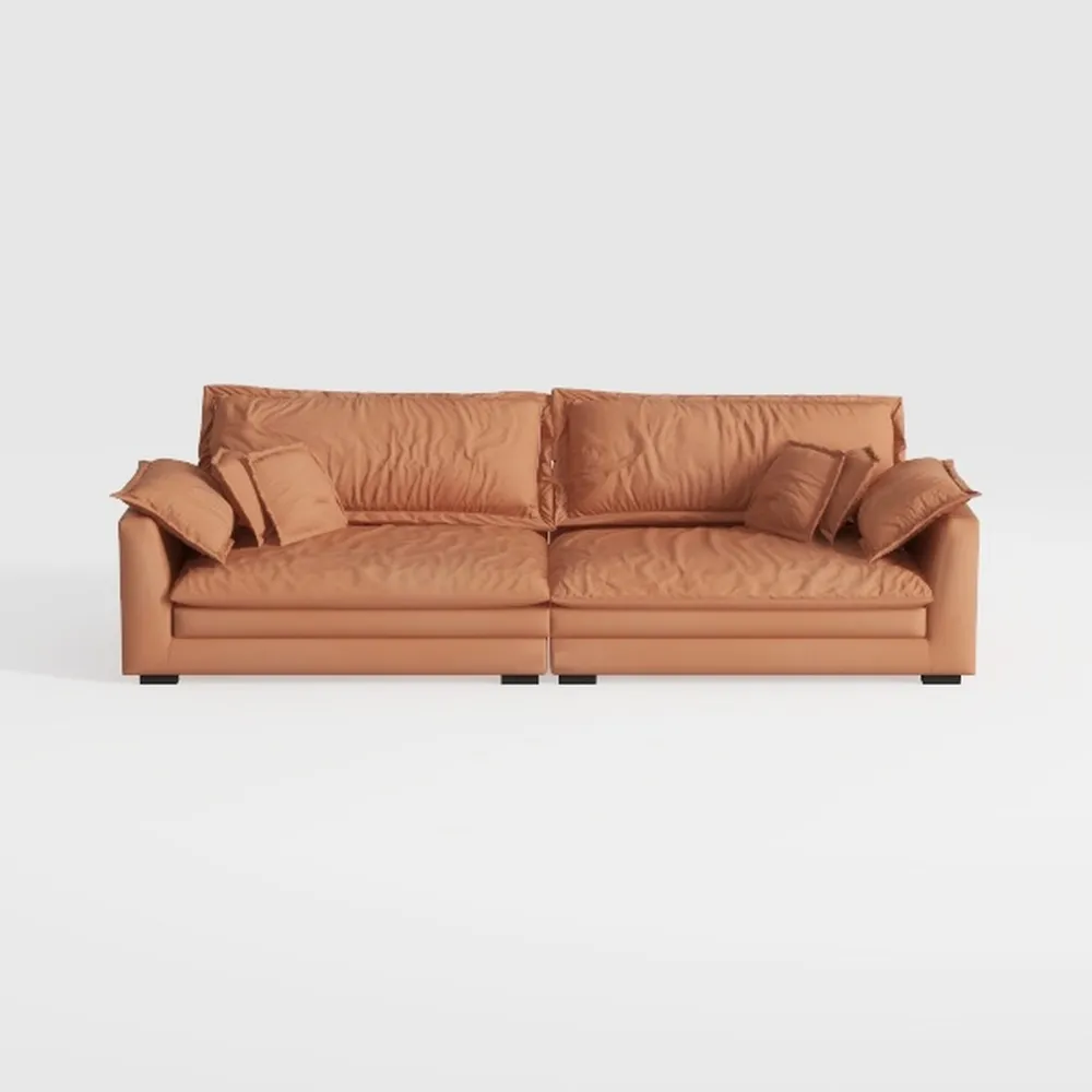 Oversized L Shaped Sectional Sofa Couch, 113" Comf