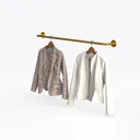 coat rack-Closet Whimsy Left 45 Degree View