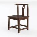 Winsome Madison Seating, Walnut Medium Left 45 Degree View