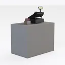 bakery counter-Bakery Free Right 45 Degree View