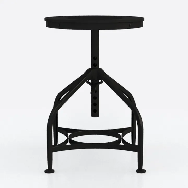 LOKKHAN Rolling Stool with Wheels, 19"-23" Counter