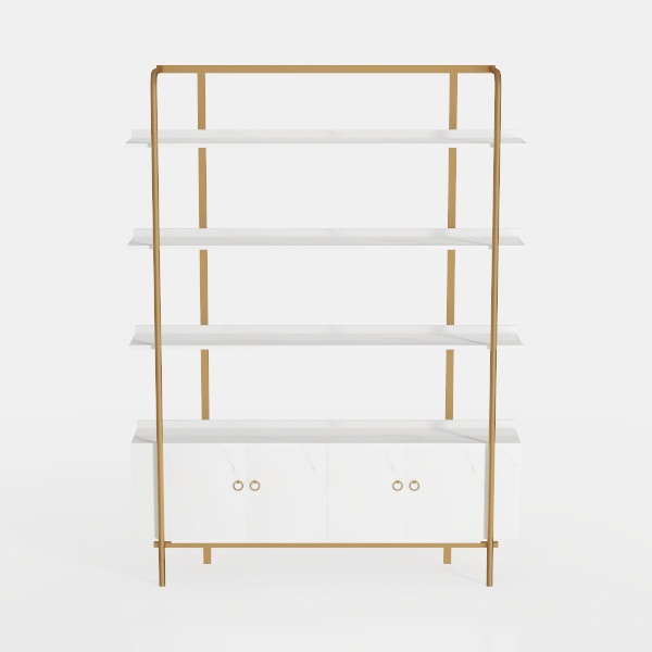 TRIPLE TREE 78 Inch 4 Tiers Office Bookcase,Large