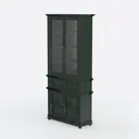 Palace Imports Solid Wood Bookcase - 6-Tier Tall Left 45 Degree View