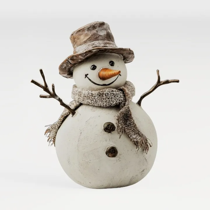 snowman-Snowy Scene