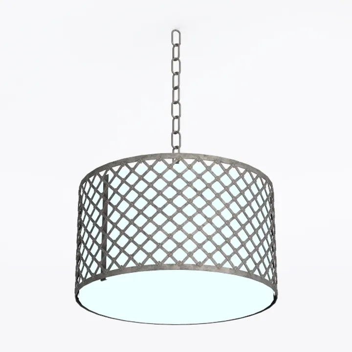 17" Semi Flush Mount Ceiling Light Fixture, Modern