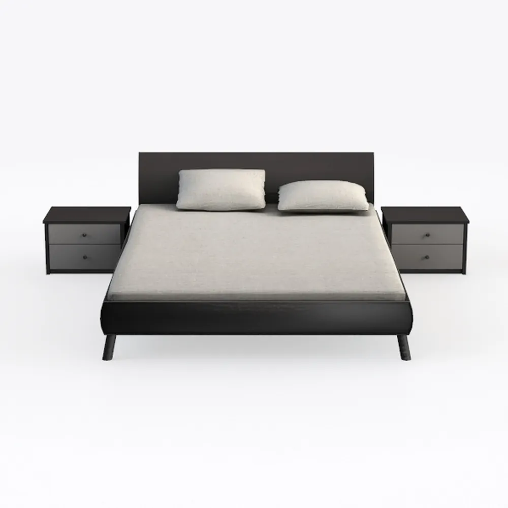 Baxton Studio Maren Mid-Century Modern Dark Grey F