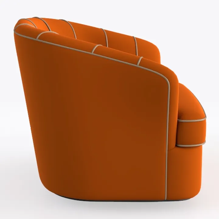 360 Degree Swivel Cuddle Barrel Accent Sofa Chairs