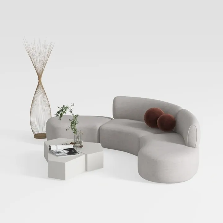 Cushioned Lazy Susan Single Convertible Corner