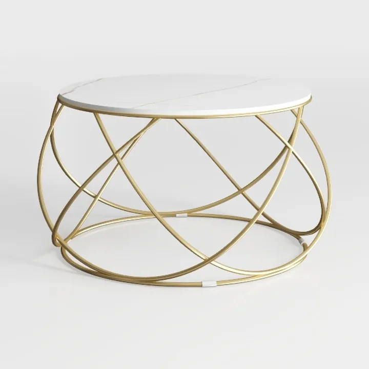 LITTLE TREE Modern White Dining Table for 4, 47-In
