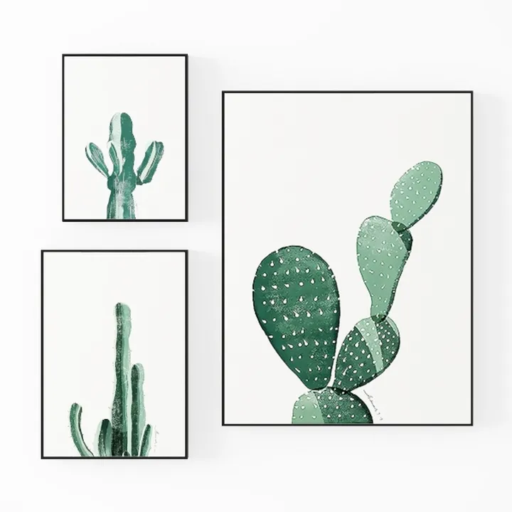 ArtbyHannah Bathroom Wall Art Set of 4 Botanical Wall Decor