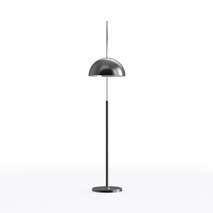 Floor LAMP with Brass Accent