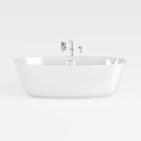 FerdY Nauru 59&quot; Acrylic Freestanding Bathtub, Grac
