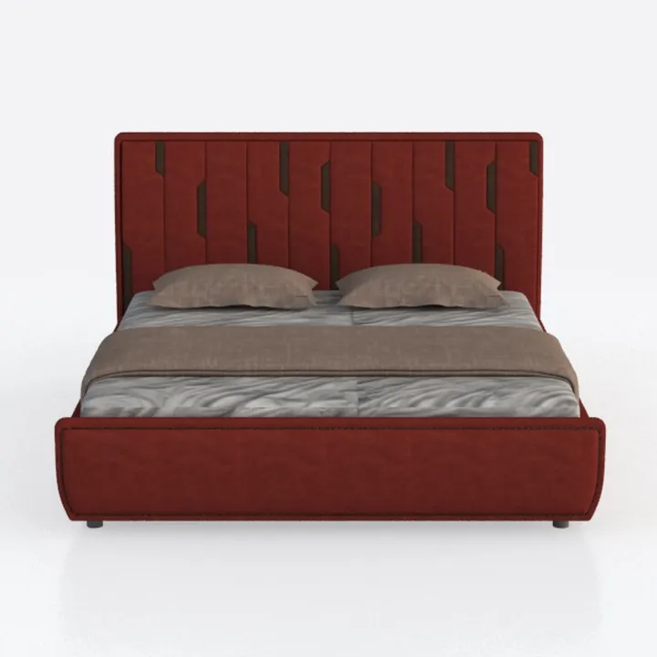 MAKLAINE Modern/Contemporary Cognac Vegan Faux Lea