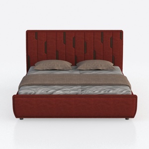 MAKLAINE Modern/Contemporary Cognac Vegan Faux Lea