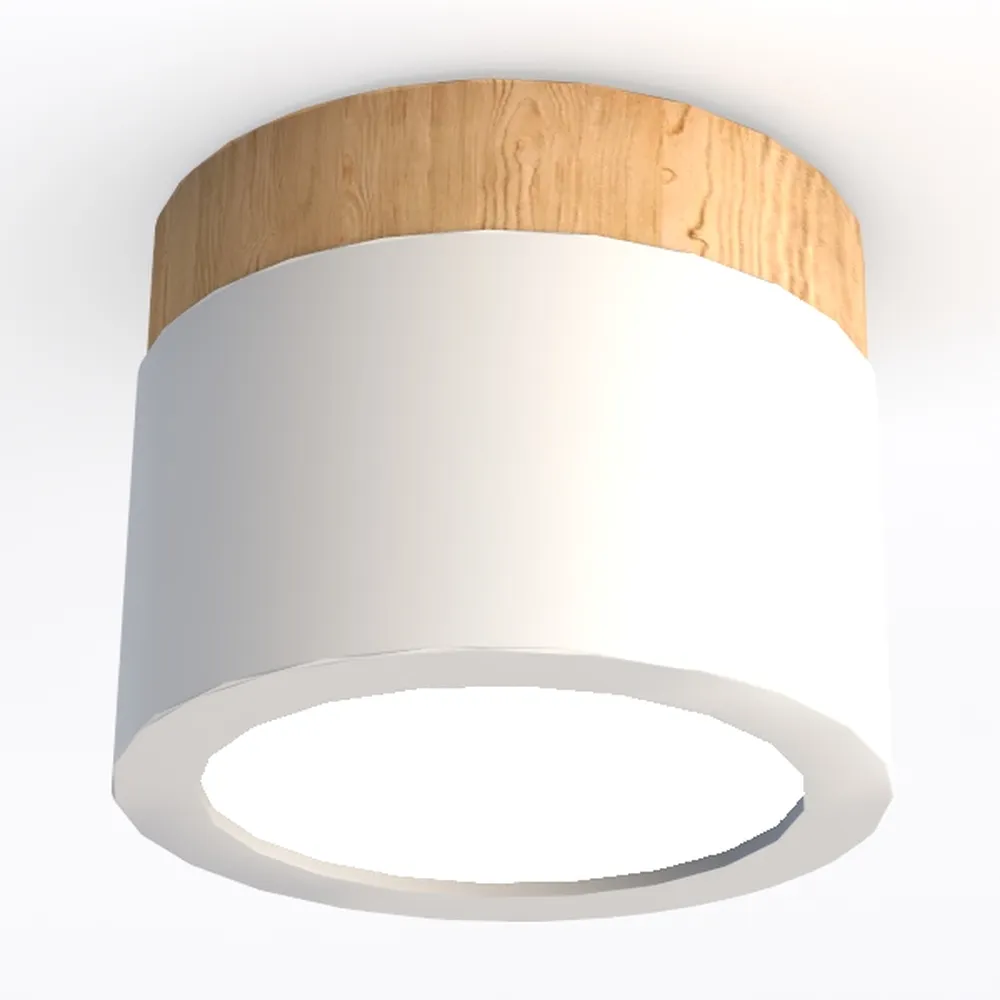 Gold Semi Flush Mount Ceiling Light, Modern Drum