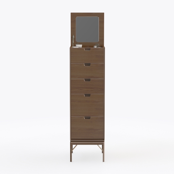 N/A Small Bedside Table, Solid Wood Nightstand