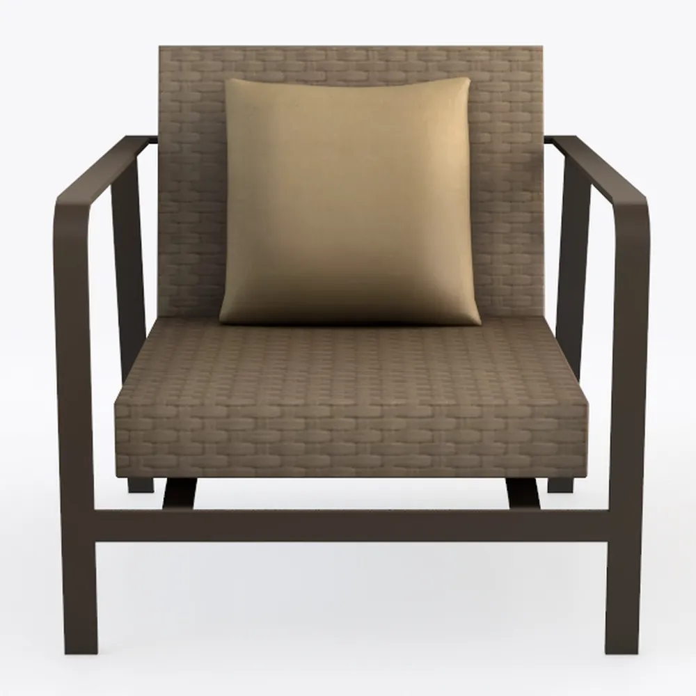 Mid Century Modern Accent Chair with Arms, Grey Of