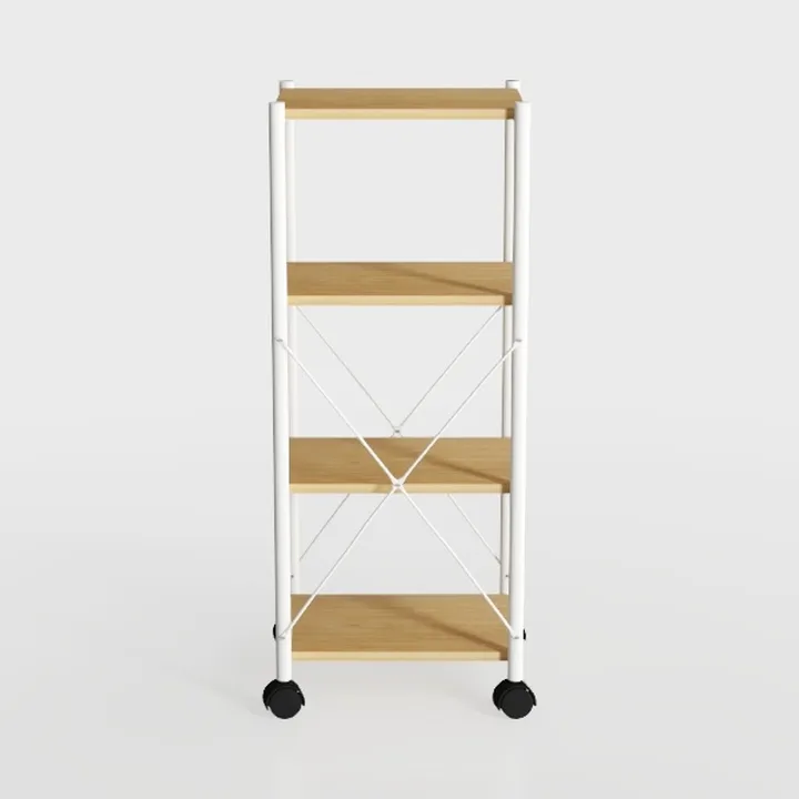 Slim Storage Cart White Narrow Storage Cabinet 4