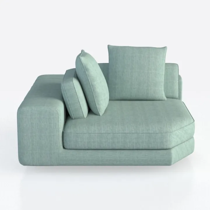 Morden Fort Corduroy 1PC Armless Chair for Oversiz