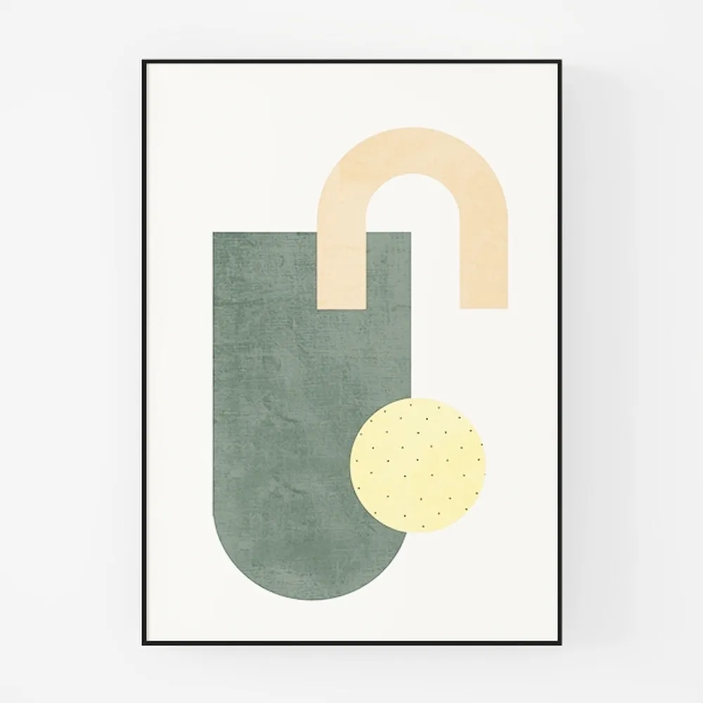 iHery Sage Green Boho Wall Art