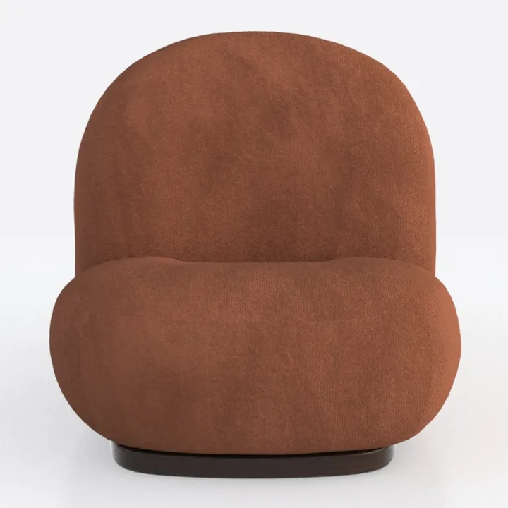 Tov Furniture Jordan Cognac Velvet Swivel Chair