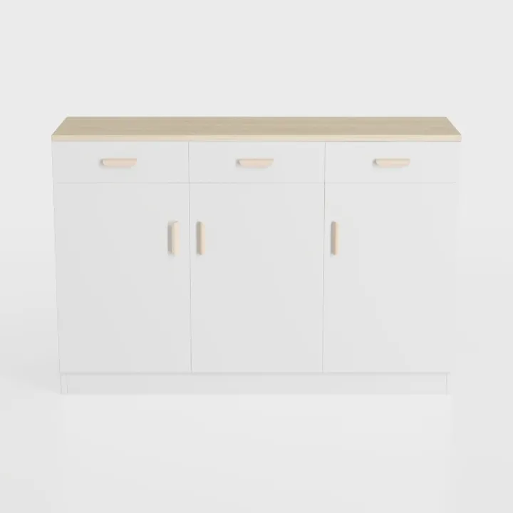 White Sideboard Buffet Cabinet Storage nizer with 