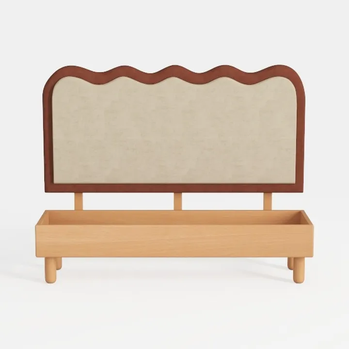 ALPHA HOME Wooden Bed Frame Queen Size - Solid 