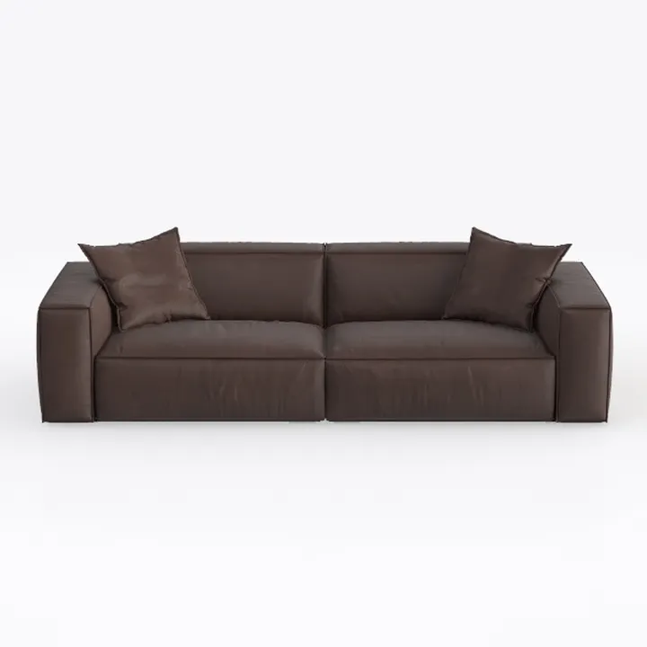 Acme Brancaster Sofa in Retro Brown Top Grain