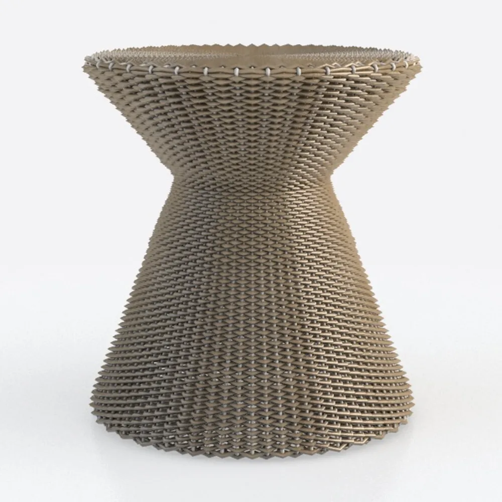 CHITA Patio Wicker Rattan Side Table with