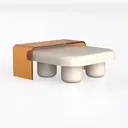 coffee table-Translucent Home Left 45 Degree View