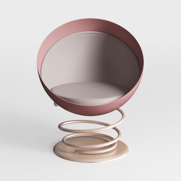 Manhattan Comfort Curl Swivel Accent Chair Set of 