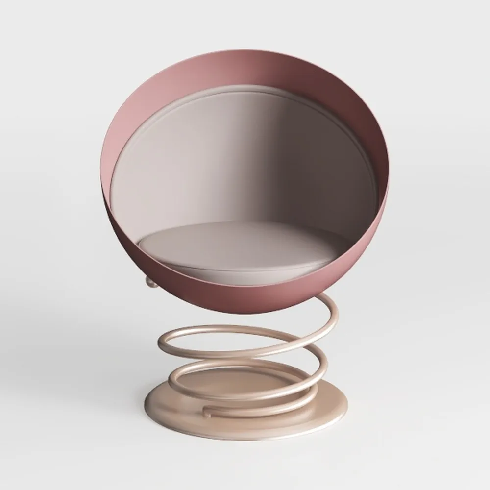 Manhattan Comfort Curl Swivel Accent Chair Set of 