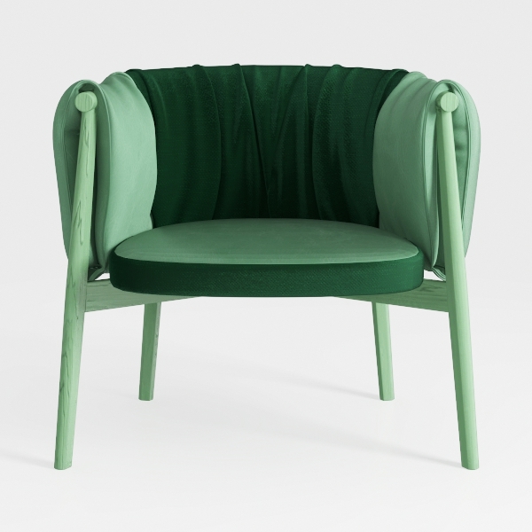 Velvet Dining Chairs Set of 4,Woven Upholstered