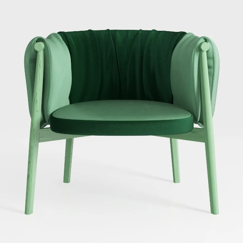 Velvet Dining Chairs Set of 4,Woven Upholstered