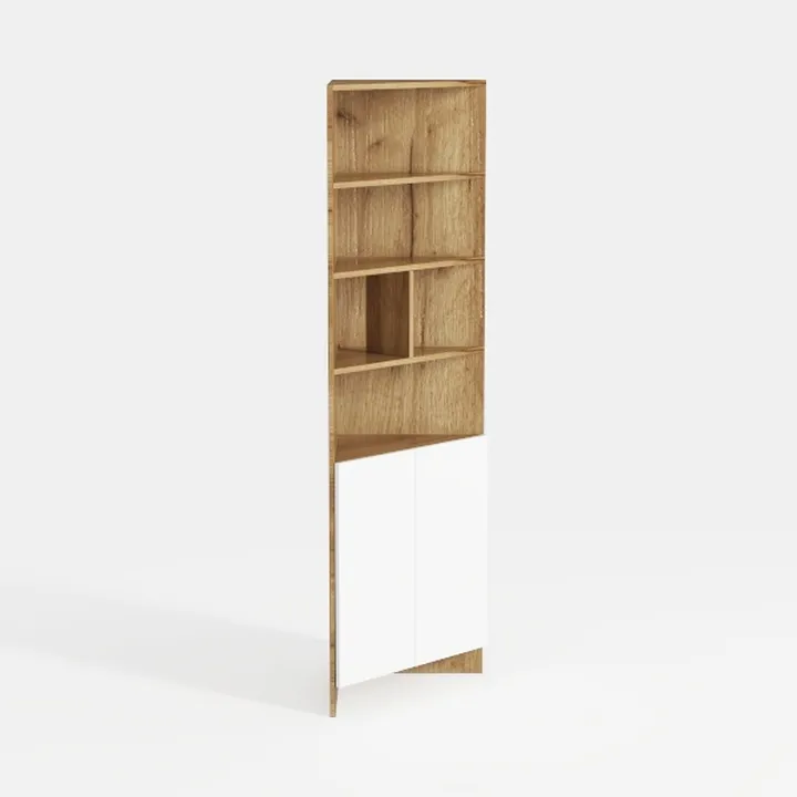 RedLemon Slatted Door Corner Cabinet, 68" Tall