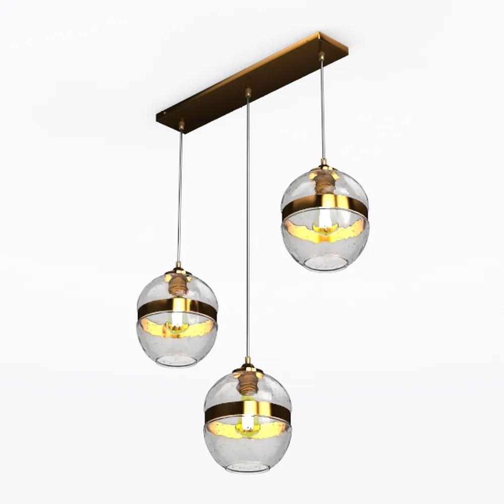 Pendant Lighting, Vintage Oriental Lotus Brass