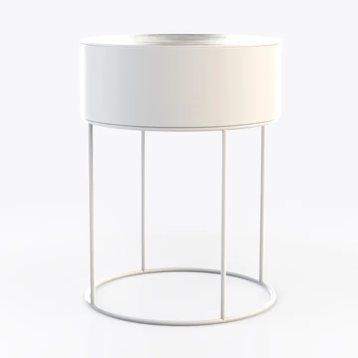 Linon Talulah White Velvet and Gold Metal Vanity