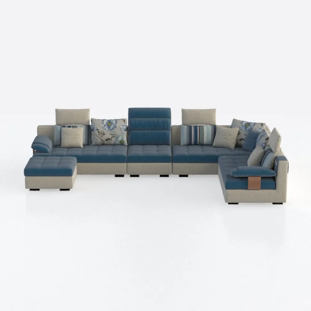 GoDoco Oversized L-Shaped Sectional Sofa with Chai