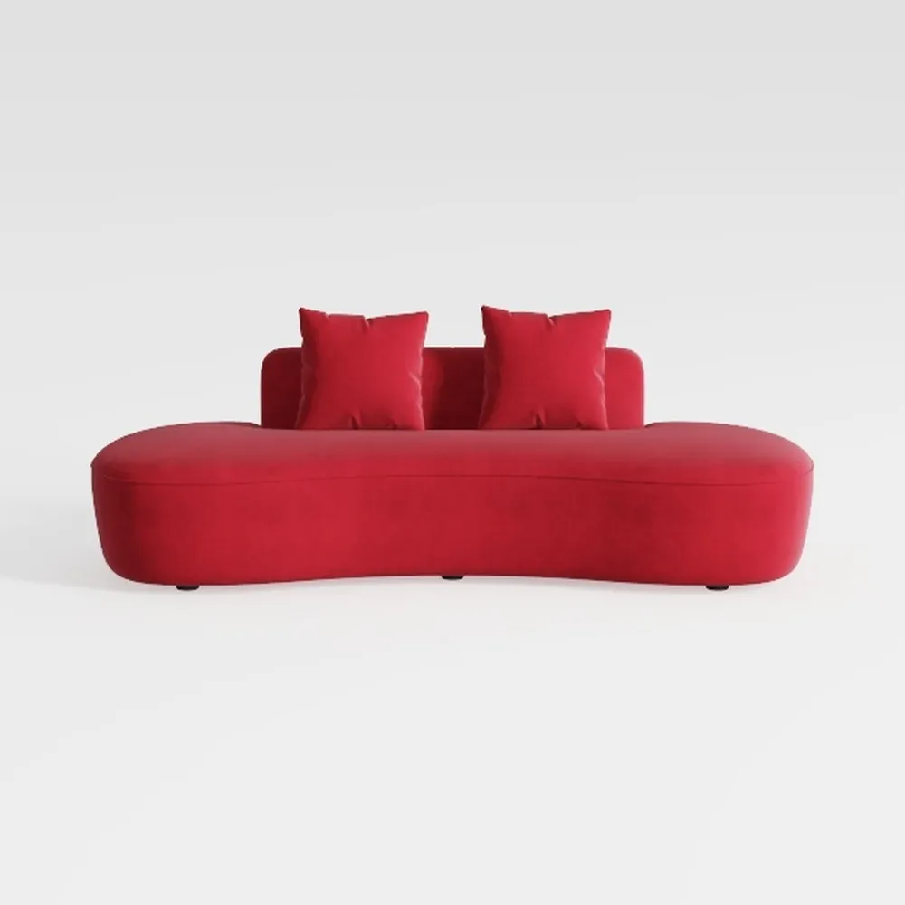 Minimalist Style Curved Modular Sectional Sofa