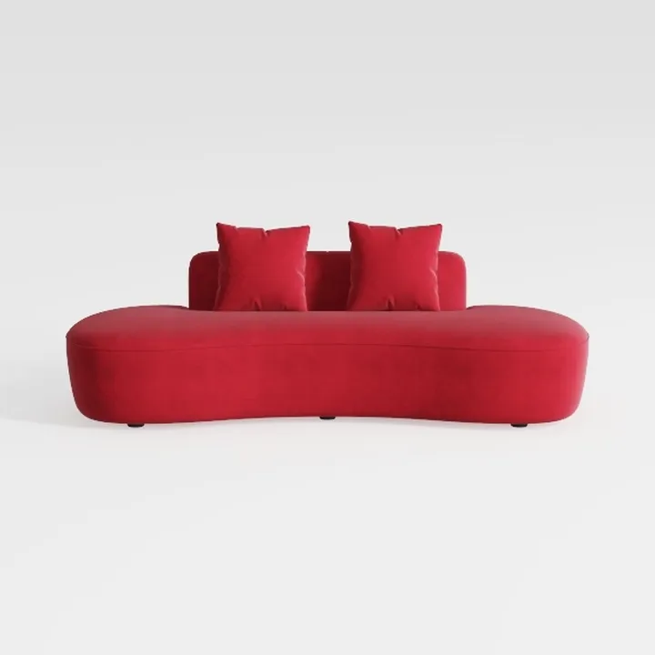 Minimalist Style Curved Modular Sectional Sofa