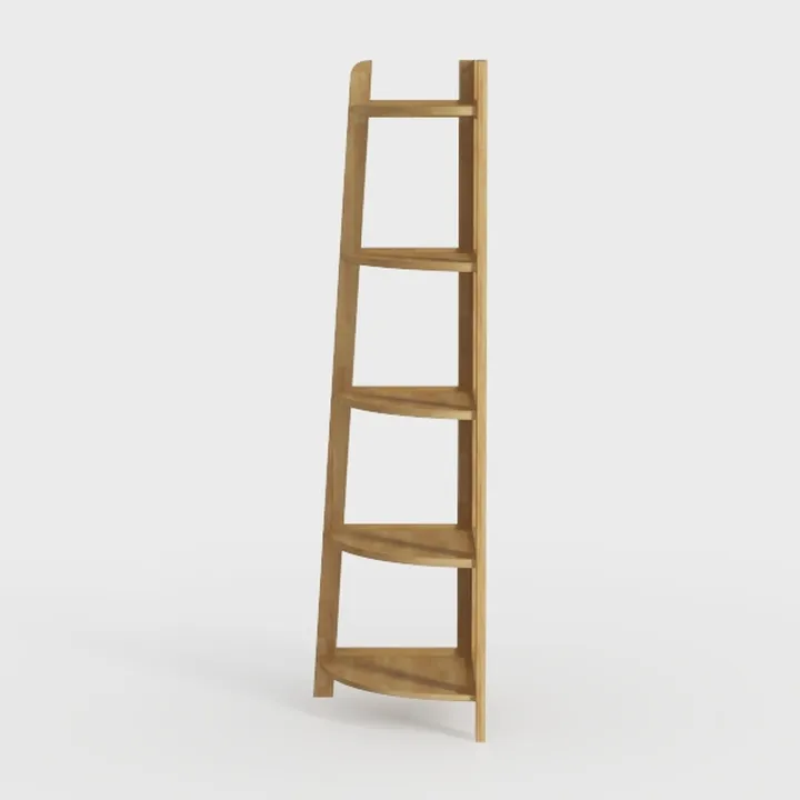 LITTLE TREE 5 Tier Tall Corner Shelf 70 Inch